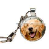 Schnauzer Dog Keychain Glass Cabochon Husky Corgi Lovely Dog Key Ring Glass Dome Pet Custom Photo Key Chains Jewelry Key Holder thumbnail-5