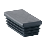 Steel Pipe and Auto Frame Tube Rectangular Plastic Plug thumbnail-2