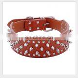 Mushroom Rivet Pet Leather Collar Leather Leash Training Dog Rope Pet Neck Chain Pet Supplies thumbnail-6