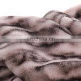 100%Polyester Luxury Ultra-Plush Printed Repreve Faux Fur Mink Throw Blanket for Winter thumbnail-3