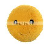 Smiley Face Emoticon Expression Emoji Stuffed Plush Pillow Toys Soft Touch Hug Emotion Yellow Round Large Pillow 19.6" thumbnail-3