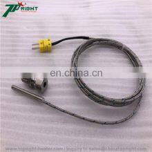 4.5*100mm of Thermocouple K Type With Corrugated Hose Lead Cable Length in 500/1000/1500mm thumbnail-2