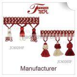 Margaret Style--Pomegranate Red,curtain Tassel Fringe,wholesale Tassels,tassel and Fringe thumbnail-2