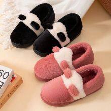 Men's Cotton Slippers Bag With Autumn and Winter Men's and Women's Home Indoor Home Furry Warmth All-inclusive With Heel Cotton Shoes thumbnail-3