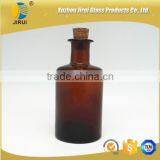 240ml Amber Color Diffuser Aroma Glass Bottles With Wooden Cork thumbnail-2