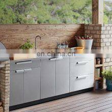 Outdoor Modular Aluminium Profile Waterproof Kitchen Cabinet Sets Hinges thumbnail-4