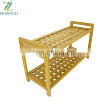 Hot-selling Handmade Bamboo Shoes Storage Shelf Rack Top Quality thumbnail-4