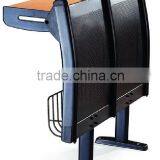 Cheap Single Metal Leg School Furniture Classroom Desk and Chair TC-001-E thumbnail-2