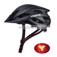 CE EN1078 Approved Newest MTB Bike Helmet Bicycle Helmets With Sun Visor and LED Lights thumbnail-1