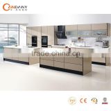 Latest fashion lacquer painting kitchen cabinet with interior design