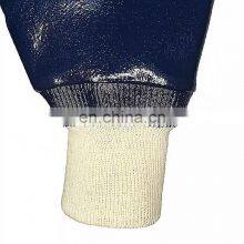 Jersey Liner Full Coated Blue Nitrile Oil Resistant Working Gloves Heavy Duty Nitrile Gloves/Guantes thumbnail-2