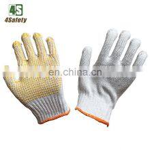 4SAFETY Cotton Dotted Gloves Hand With PVC Dot Guantes thumbnail-4