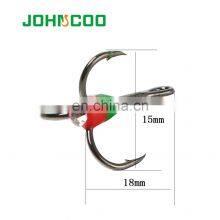 JOHNCOO 8# High Carbon Steel Fishing Treble Hook Ice Fishing Hook thumbnail-3