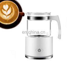 Electric Hand-held Milk Frother With Rechargeable Glass Milk Heater Milk Frother Hand-held Latte Cappuccino Frother thumbnail-1