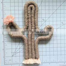 Cheapest Macrame Cactus Car Charm Wall Hanging Nursery Decor, Fiber Art Baby Gift, Baby Room Decor Manufacturer thumbnail-5