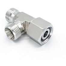 304 Stainless Steel Tee Fitting With Loose Nut, Ferrule-Type Hydraulic Tube Adapter, Yonghua Eaton Standard (CC, CD) thumbnail-2