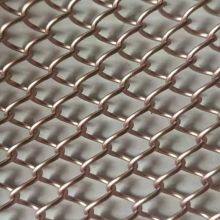 Chain Link Metal Decorative Mesh Curtains Hotel Lobby Cafe Ceiling Woven Wire Mesh for Partitions thumbnail-2