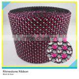 24 Rows 10 Yards Apricot Color Plastic Rhinestone Wrap For Party Loose thumbnail-5