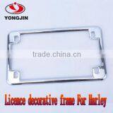 1 Pcs Chrome License Plate Frame Fits Harley 7-1/4" x 4-1/4" License Plates thumbnail-3