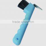 Plastic Horse Hoof Pick With Brush / /easy Grip Handle thumbnail-1