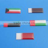 Saudi Arabia National Flag Sticker Printing Metal Epoxy Stickers Custom Metal Stickers thumbnail-2