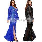 F20250A European style dress designs fat ladies fat women lace dress patterns evening dress for fat women plus size clothing
Quality Choice