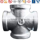 Crosses banded equal malleable iron cast iron pipe fitting 180