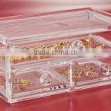 Acrylic Jewelry Organizer/ Acrylic Holder With Drawer/ Acrylic Box / Chest of Drawers thumbnail-1