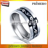 New Vintage Cool Mens Titanium Steel Jewelry Punk Rock Style Dragon Pattern Stainless Steel Rings