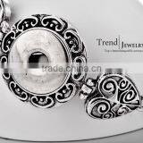 2015 New 18mm Ginger Snap Button Bracelet Heart Shape DIY Charm Interchangeable Handmade Pulseras Snap Bracelets thumbnail-2