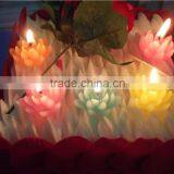Colorful Rose Flower Shaped Decoration Wedding Candle