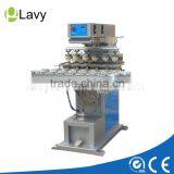 Six Colors Pneumatic Pad Printer With Conveyor