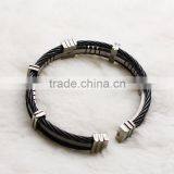 Fashion Stainless Steel Cuff Titanium Bracelet Bangles For Men Jewelry thumbnail-4