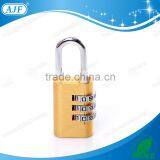 AJF 2015 New Arrival High Quality 3 Dials Aluminium Material High Class Lock, Combination Padlock thumbnail-2