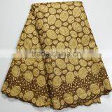 2015 New Arrival Embroidery Organza Lace Fabric Africa Organza Lace Wedding Dress thumbnail-5