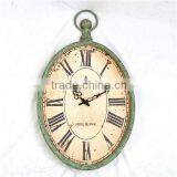 French Metal Vintage Wall Clock for Home Decor