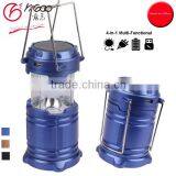 Camping Lantern - LED Solar Rechargeable Camp Light Flashlights - Emergency Lamp - Power Bank for Android Cell Phone IOS Iphone thumbnail-1