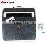 IVYMAX New Design Dark Grey Sleeve Case Cover Ultrabook Netbook Laptop Sleeve Bag for 9.7 Inc Ipad Pro thumbnail-6
