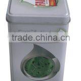 Cartoon Recycling Factory CMYK Small Tin Can Washing Handle Tin Box