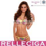 2016 RELLECIGA Jungle Push-up Swimwear With Criss Cross Triangle Top & Double-string Bottom