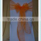YHS#16 Organza Polyester Banquet Wedding Wholesale Chair Cover Sash thumbnail-1