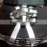 HOT SALE! 30 Inch Shiny Silver Giant Waterproof Indoor / Outdoor Christmas Bow thumbnail-1