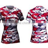 Customize Digital Printing T-shirt Manufacturing Polyester/spandex Short Sleeve With Printing Women Dry Fit T-shirt Wholesale thumbnail-5