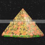 Unakite Pyramid : Wholesale Pyramids Khambhat Supplier thumbnail-2
