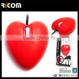 Heart Shape Optical Wired Mouse With Low Price
