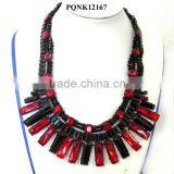 2015 New Design Exaggerated Punk Chunky Handmade Acrylic Bead Necklace thumbnail-1