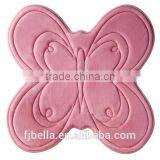 BUTTERFLY Washable Super Soft Non-Slip Memory Foam Bathroom Rug Mat