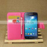 Hot Selling Ultra Thin Lichee PU Leather Case Wallet Folio Flip Cover for Samsung GALAXY S4 Mini I9190 thumbnail-5