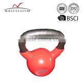 Cast Iron 20lb Vinyl Dipping Kettlebells thumbnail-1