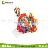 Fashion Jewellery Desigh Colorful Clownfish Shape Usb Flash Drive 4gb Pen Drive Stick